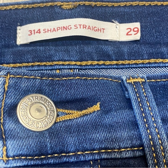 Levi’s 314 Shaping Straight Medium Wash Jeans Women’s Size 29 - Picture 5 of 11